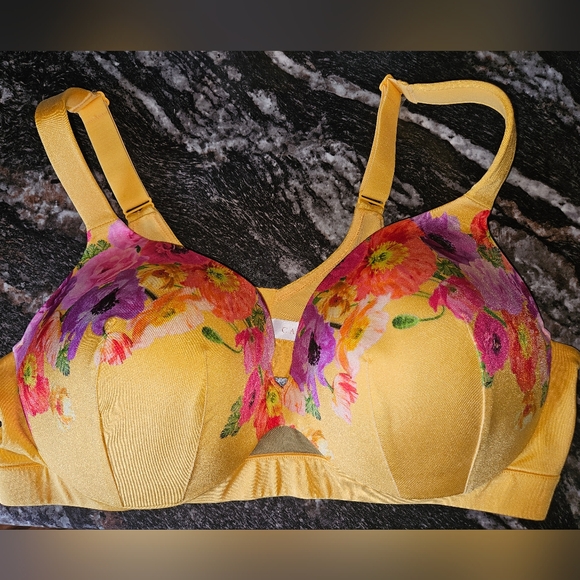 Cacique Other - Cacique Yellow Floral Bra